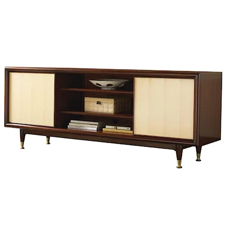 Caprice TV Console Media Unit with Moonlight Finish